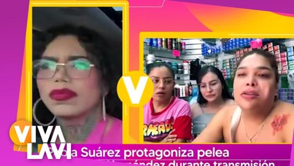 Paola Suárez y Evelyn protagonizan fuerte pelea en vivo