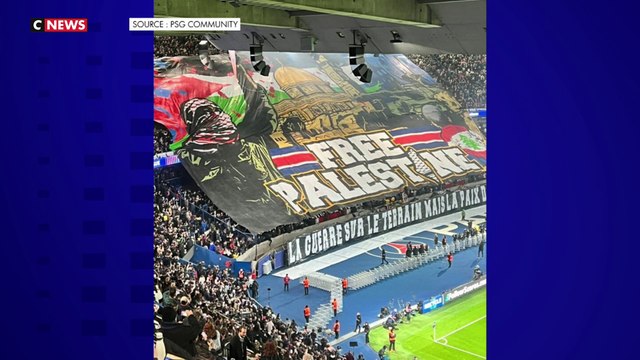 Tifo Free Palestine déployé au Parc des Princes : le ministre de l’Intérieur exige des sanctions
