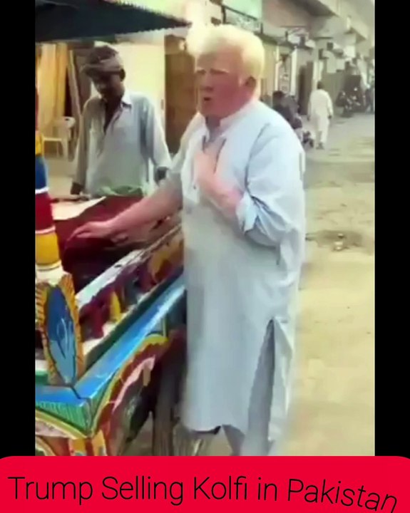 Donald Trump Selling Kolfi in Pakistan