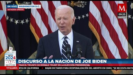 Joe Biden reconoce victoria de Trump en elecciones de EU 2024