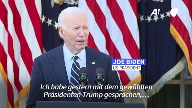 Biden an die US-Bürger: 