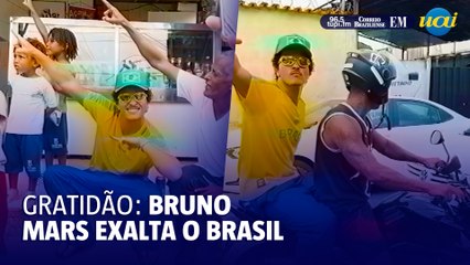 Bruno Mars emociona brasileiros com agradecimento especial