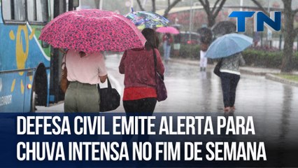 Defesa Civil do ES emite alerta para chuva intensa no fim de semana