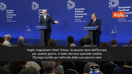Edi Rama ringrazia Orban: "La pecora nera ha riunito Ue nel suo ovile"