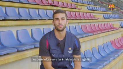 El mensaje de apoyo del Barcelona a los afectados en Valencia