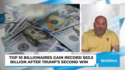 Top 10 Billionaires Gain Record $63.5 Billion After Trump’s Second Win