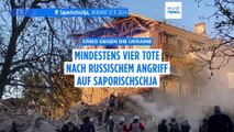 Fünf russische Bombenangriffe auf Saporischschja: Mindestens vier Tote