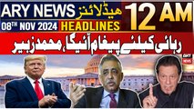 ARY News 12 AM Headlines | 8th Nov 2024 | Prime Time Headlines