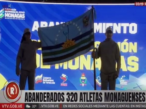 Gobierno regional abandera a atletas monaguenses que participarán en juegos nacionales