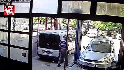 Burdur'da tebessüm ettiren kaza