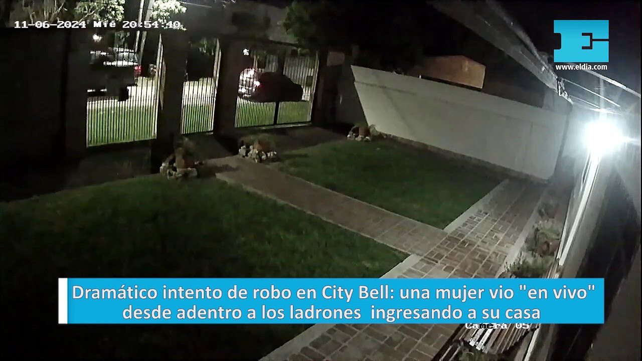Dramático intento de robo en City Bell: una mujer vio "en vivo" desde adentro a los ladrones  ingresando a su casa