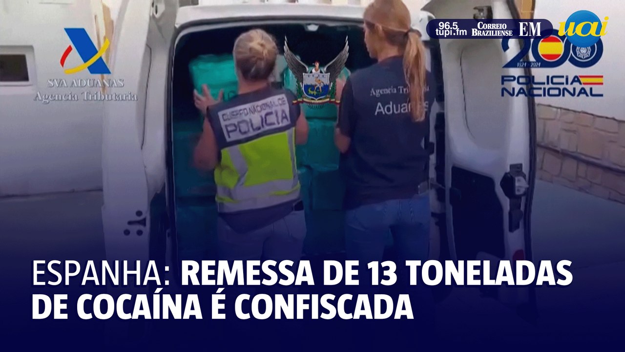 Remessa recorde de 13 toneladas de cocaína é confiscada na Espanha
