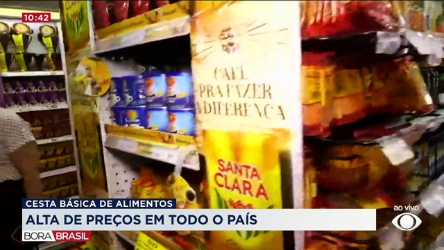 Cesta básica registra alta de preços em todo o país