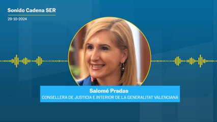 Audio de Salomé Pradas, consellera de Justicia e Interior de la Generalitat valenciana