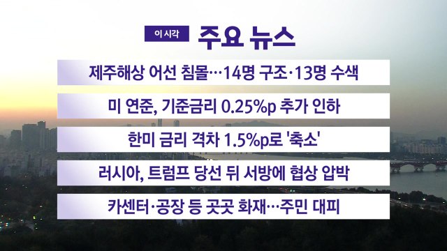 [YTN 실시간뉴스] 제주해상 어선 침몰…14명 구조·13명 수색 / YTN