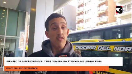 Ejemplo de superación en el tenis de mesa adaptado en los Juegos Evita