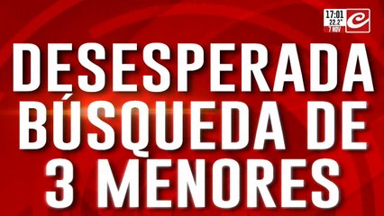 Desesperada búsqueda de 3 menores: los vieron por última vez en el tren Sarmiento