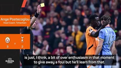 Lankshear will learn from Spurs red card - Postecoglou