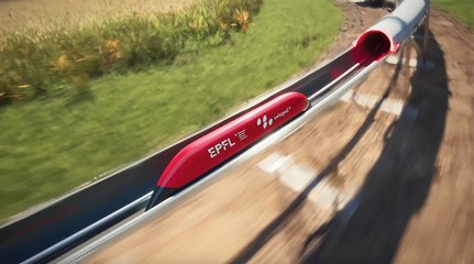 High-speed hyperloop train testing