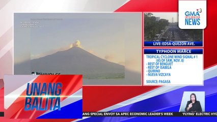 Bulkang Kanlaon, muling nagbuga ng asupre; nagkaroon din ng volcanic quakes | Unang Balita
