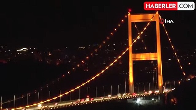 FSM ve Yavuz Sultan Selim Köprüleri Lösemi Farkındalığı İçin Turuncuya Büründü