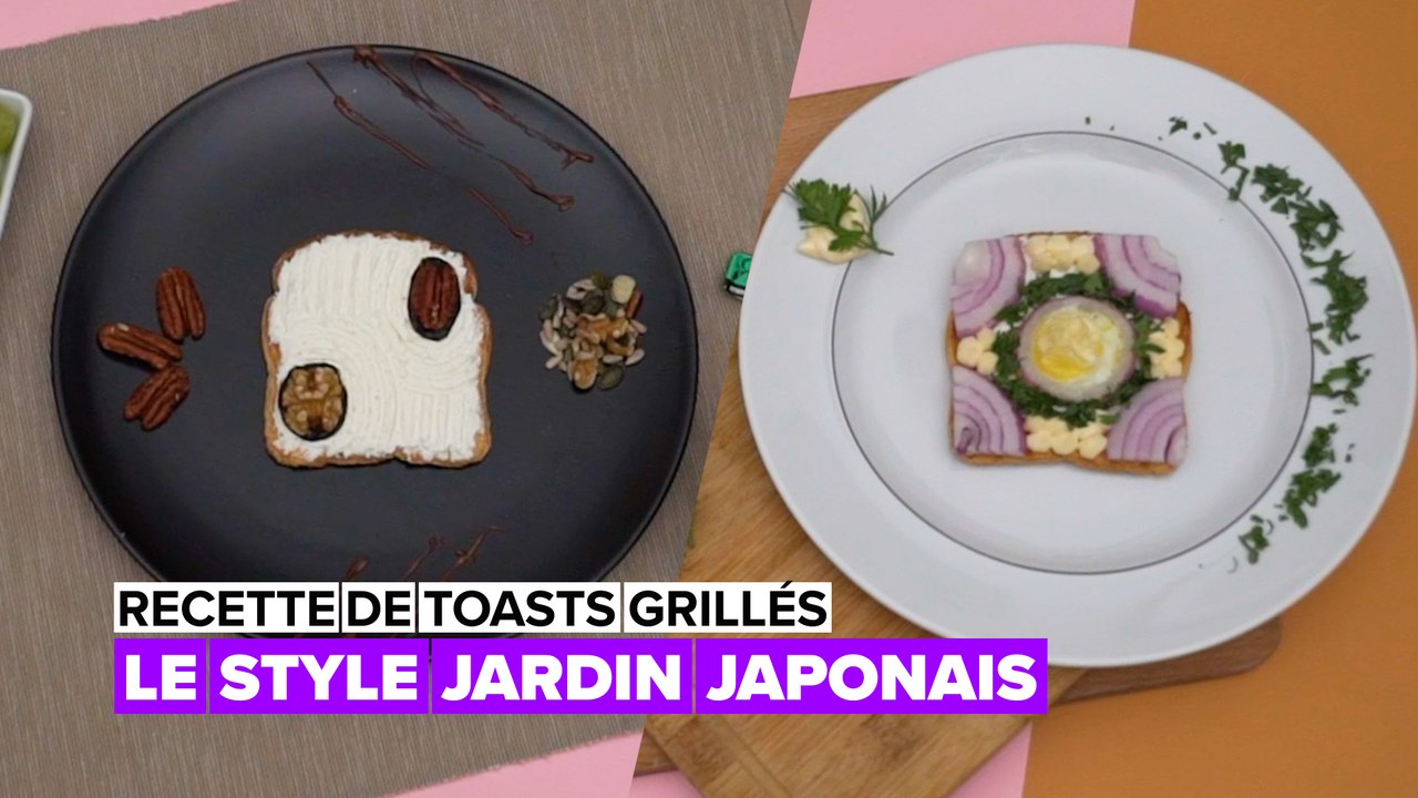 Recette de toasts grillés :  le style jardin japonais
