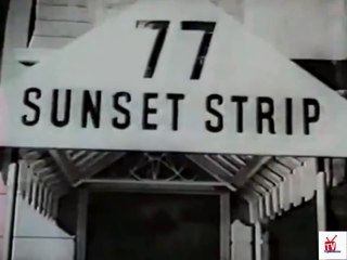 1950s Efrem Zimbalist Jr promo TV commercial for "77 Sunset Strip" TV show