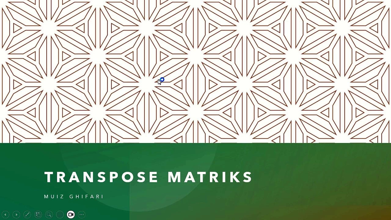 Transpose Matriks