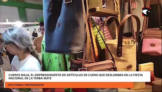 Cueros Maja, el emprendimiento de artículos de cuero que deslumbra en la Fiesta Nacional de la Yerba Mate