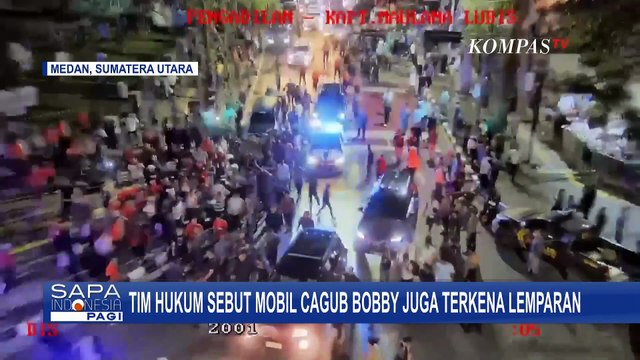 Ricuh Pasca-Debat Pilkada Sumut, Edy Rahmayadi dan Mobil Bobby Nasution Terkena Lemparan Botol