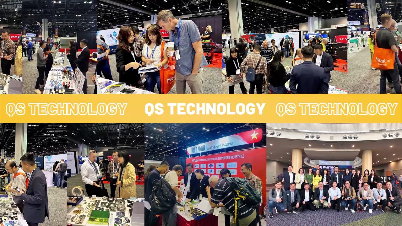 Công Ty TNHH Kỹ Thuật Công Nghệ QS Tự Hào Đưa Bộ Điều Khiển CNC "Made by Vietnam" Đến Triển Lãm FABTECH 2024  Vừa qua, QS đã ghi dấu ấn mạnh mẽ khi tham gia triển lãm FABTECH, sự kiện hàng đầu thế giới về gia công cơ khí và tự động hóa