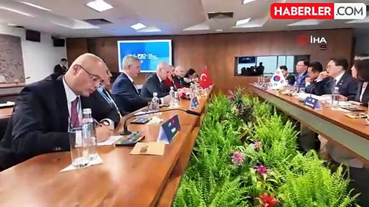 TBMM Başkanı Kurtulmuş, G20 Zirvesi'nde Güney Kore Heyeti ile Görüştü