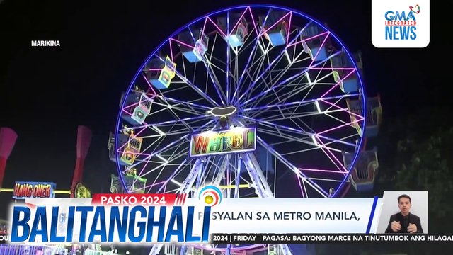Ilang Christmas pasyalan sa Metro Manila, dinadagsa na | Balitanghali