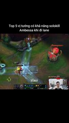 Top 5 vị tướng có khả năng solokill Ambessa khi đi lane #ambessa #lienminhhuyenthoai #leagueoflegends