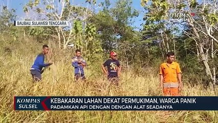 Kebakaran Lahan Dekat Permukiman, Warga Panik