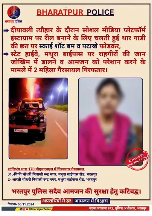 Bharatpur firecracker viral video