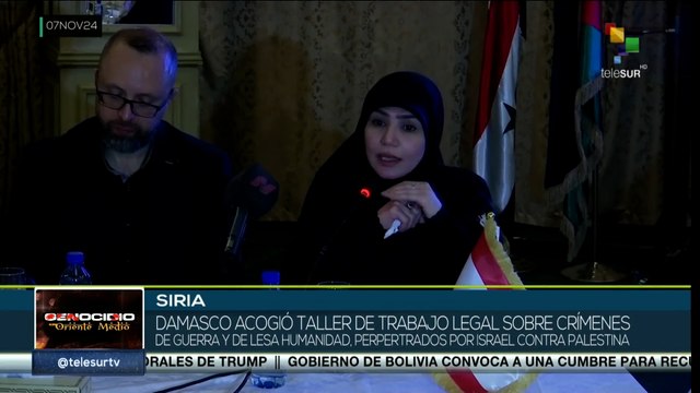 Damasco acogió taller de trabajo legal sobre crímenes de guerra y de lesa humanidad, perpertrados por israel contra palestina