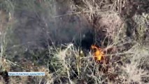 Pasukan Moskow Hancurkan Benteng tentara Ukraina dengan Drone FPV sangat akurat sekali