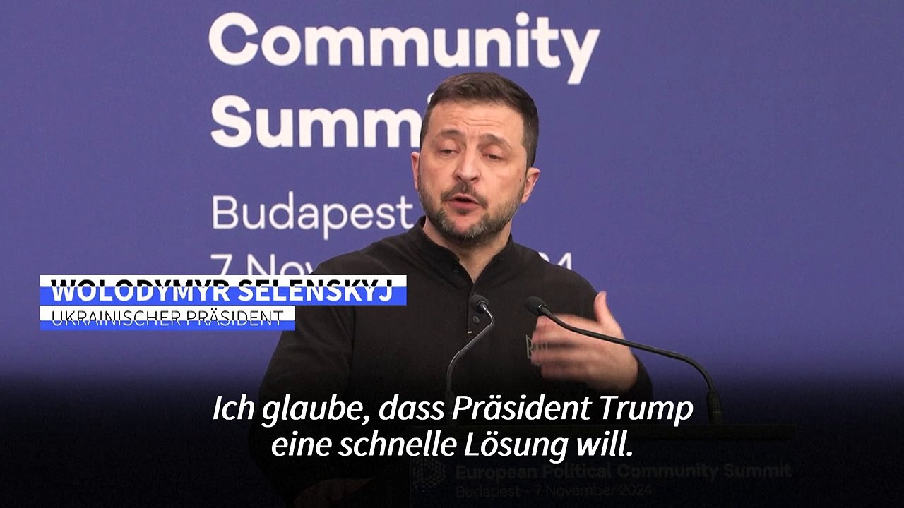 Selenskyj: Rufe nach Waffenruhe in der Ukraine 'gefährlich'
