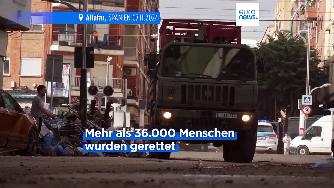 Nach der Überschwemmungskatastrophe mit 219 Toten in Spanien öffnen die Geschäfte in Valencia wieder