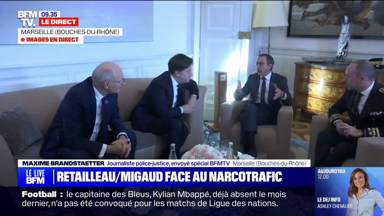 Bruno Retailleau et Didier Migaud à Marseille pour annoncer leur plan contre le narcotrafic