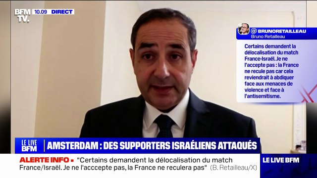 France-Israël: Il faut maintenir ce match avec les moyens de sécurité qui s'imposent , affirme Élie Korchia, président du Consistoire de France