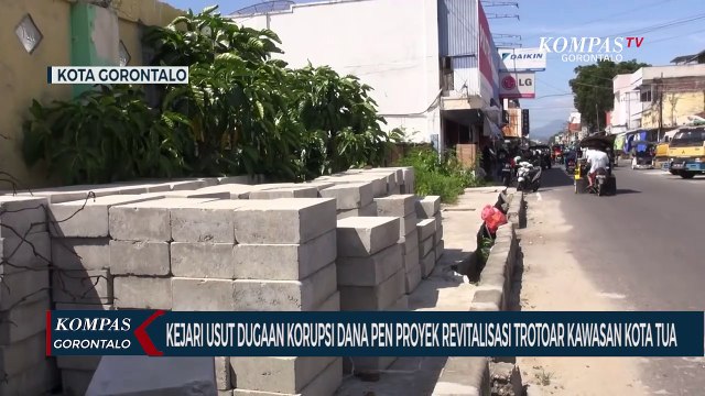 Kejari Kota Gorontalo Usut Dugaan Korupsi Dana Pen Proyek Revitalisasi Trotoar Kawasan Kota Tua