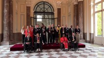 Le couple royal rencontre les athlètes olympiques belges