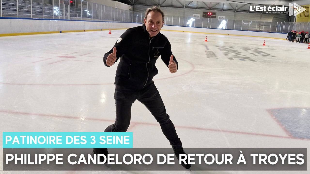 Philippe Candeloro de retour à la patinoire des 3 Seine à Troyes pour présenter son futur spectacle