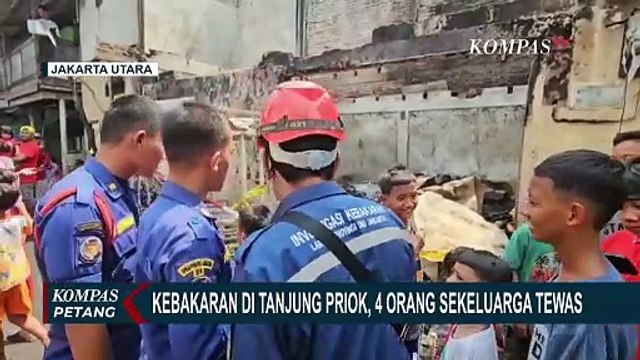 Kebakaran Besar di Permukiman Tanjung Priok Jakarta, 4 Orang Sekeluarga Terjebak dan Jadi Korban