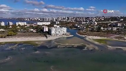 Görüntüler İstanbul'dan: Deniz suyu çekildi, balıkçılar ava çıkamadı