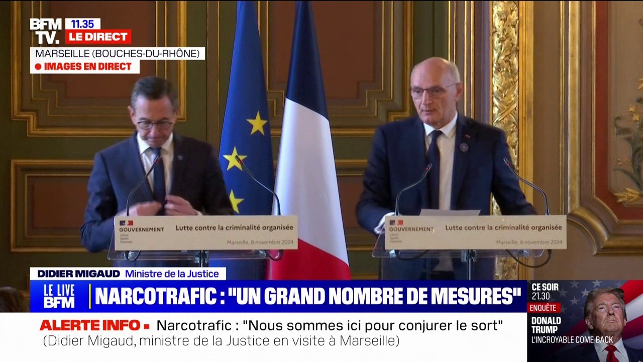 Narcotrafic: le ministre de la Justice souhaite "une action sur les consommateurs"