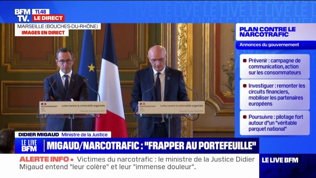 Narcotrafic: Didier Migaud veut mettre fin à l'idée fausse selon laquelle minorité serait synonyme d'impunité