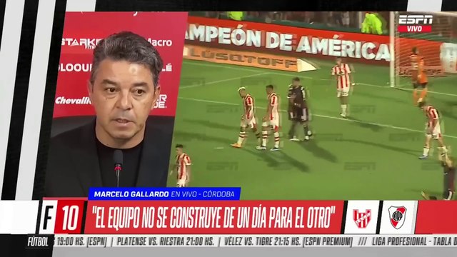 Gallardo después del triunfo de River ante Instituto: Intentaremos acercarnosy hacer un poco de lío